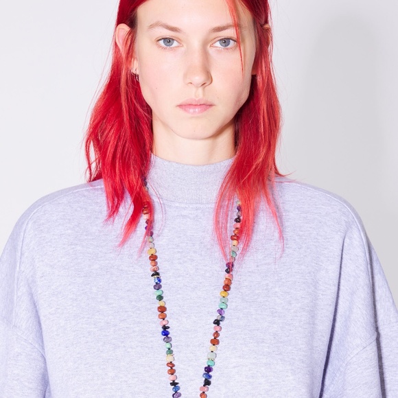 BIMBA Y LOLA MULTICOLOR STONES PENDANT NECKLACE - Picture 4 of 5